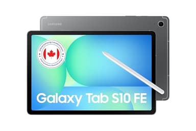 Samsung Galaxy Tab S10 FE Gray 128GB - AI Tablet, 10.9", 90Hz, 13MP Camera, IP68, S Pen Included (CAD Version & Warranty)