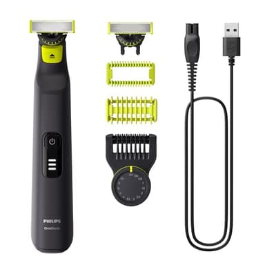 Philips OneBlade 360 Pro, Wet & Dry, Trim, Edge & Shave with the 14 lengths Precision Comb, QP6542/15
