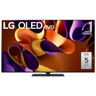 LG 65-Inch G4 OLED evo 4K Smart TV - α11 AI Processor 4K, Alexa Built-in, 144Hz Refresh Rate, HDMI 2.1, G-Sync, FreeSync, Dolby Vision, Dolby Atmos, Stand Included (OLED65G4SUB, 2024)