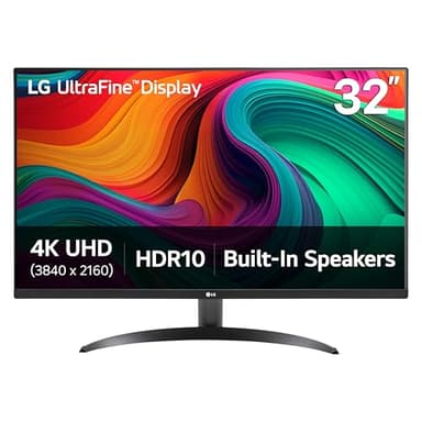 LG 32UR500K-B Ultrafine 32-inch 4K UHD Monitor HDR10, OnScreen Control, Reader Mode, Flicker Safe, Borderless Design, HDMIx2 DisplayPort, Stereo Speaker with Waves MaxxAudio®